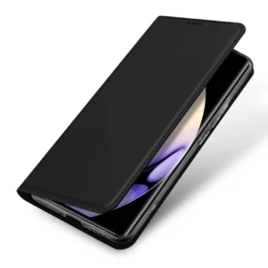 Dux Ducis Skin Pro Realme 10 Pro atverčiamas Card Wallet su stoveliu dėklas telefonui juodos spalvos - Image 3