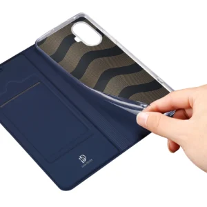 Dux Ducis Skin Pro Realme 10 Pro atverčiamas Card Wallet su stoveliu dėklas telefonui mėlynos spalvos - Image 5