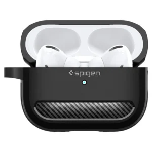 Spigen RUGGED ARMOR Apple AIRPODS PRO 1 / 2 dėklas ausinėms juodos spalvos - Image 4
