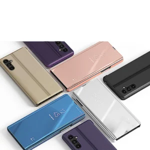 Clear View Samsung Galaxy A54 5G atverčiamas dėklas telefonui rožinės spalvos - Image 6
