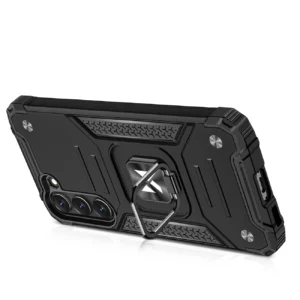 Wozinsky Ring Armor Samsung Galaxy S23 Plus armored magnetic holder ring dėklas telefonui juodos spalvos - Image 4