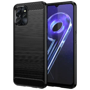 Carbon Realme 10 5G / Realme 9i 5G Flexible silikoninis Carbon dėklas telefonui juodos spalvos - Image 2