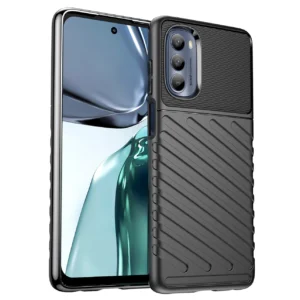 Thunder Motorola Moto G62 5G silikoninis armor dėklas telefonui juodos spalvos