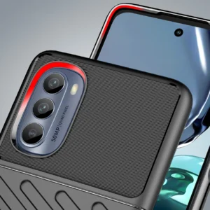Thunder Motorola Moto G62 5G silikoninis armor dėklas telefonui juodos spalvos - Image 6