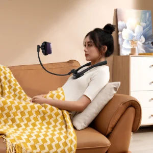 Baseus ComfortJoy Series universal neck mount, phone stand black (LUGB000001) - Image 8
