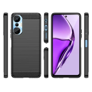 Carbon Infinix Hot 20S flexible silikoninis carbon dėklas telefonui juodos spalvos - Image 2