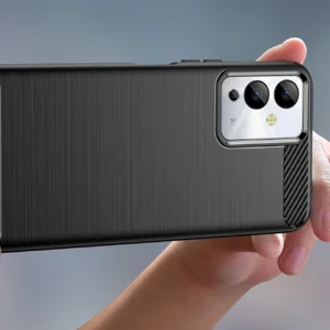 Carbon Infinix Note 12i flexible silikoninis carbon dėklas telefonui juodos spalvos - Image 5