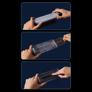 Baseus Privacy Apsauginis stiklas Apple iPhone 14 Pro Full Screen 0.4mm Privacy Filter Anti Spy + Mounting Kit - Image 9