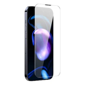 Baseus Full Screen Apsauginis stiklas Apple iPhone 14 Pro with Speaker Cover 0.4mm + Mounting Kit - Image 3