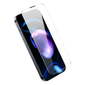 Baseus Full Screen Apsauginis stiklas Apple iPhone 14 Pro with Speaker Cover 0.4mm + Mounting Kit - Image 4