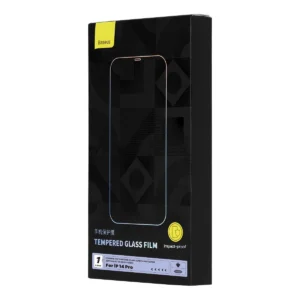 Baseus Full Screen Apsauginis stiklas Apple iPhone 14 Pro with Speaker Cover 0.4mm + Mounting Kit - Image 6