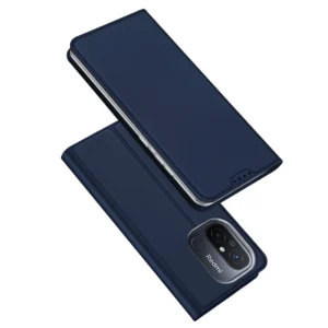 Dux Ducis Skin Pro Xiaomi Redmi 11A / Poco C55 / Redmi 12C atverčiamas Card Wallet su stoveliu dėklas telefonui mėlynos spalvos - Image 1