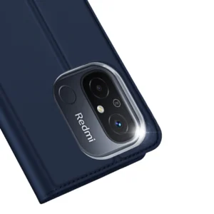 Dux Ducis Skin Pro Xiaomi Redmi 11A / Poco C55 / Redmi 12C atverčiamas Card Wallet su stoveliu dėklas telefonui mėlynos spalvos - Image 3