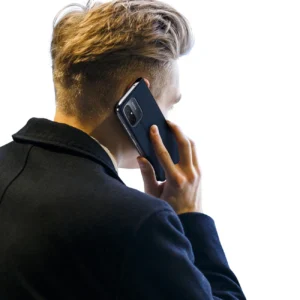 Dux Ducis Skin Pro Xiaomi Redmi 11A / Poco C55 / Redmi 12C atverčiamas Card Wallet su stoveliu dėklas telefonui mėlynos spalvos - Image 9