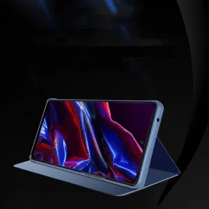 Clear View Xiaomi Redmi Note 12 Pro / Poco X5 Pro 5G atverčiamas dėklas telefonui juodos spalvos - Image 2