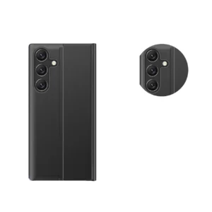 New Sleep Xiaomi Redmi Note 12 Pro+ atverčiamas su stoveliu dėklas telefonui juodos spalvos - Image 6