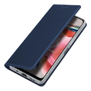 Dux Ducis Skin Pro Xiaomi Redmi Note 12 atverčiamas Card Wallet su stoveliu dėklas telefonui mėlynos spalvos - Image 4