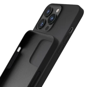 Apple iPhone 14 Pro 3mk silikoninis Series - dėklas telefonui juodos spalvos - Image 5