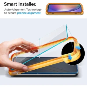 Apsauginis stiklas Spigen ALM GLAS.TR 2-PACK Samsung Galaxy A54 5G CLEAR - Image 5