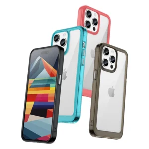 Reinforced a flexible frame Apple iPhone 15 Pro Outer Space - dėklas telefonui raudonos spalvos - Image 5