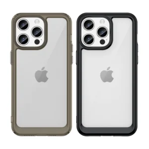 Reinforced a flexible frame Apple iPhone 15 Pro Outer Space - dėklas telefonui raudonos spalvos - Image 3