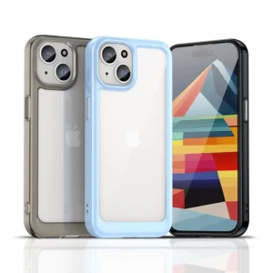 Apple iPhone 15 Plus Outer Space reinforced with flexible frame - dėklas telefonui skaidrus - Image 4