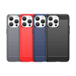 Flexible carbon pattern Apple iPhone 15 Pro Carbon - dėklas telefonui mėlynos spalvos - Image 8