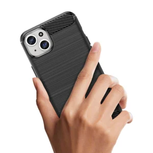 Flexible carbon pattern Apple iPhone 15 Plus Carbon - dėklas telefonui mėlynos spalvos - Image 4