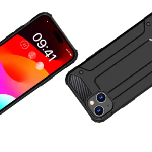 Apple iPhone 15 Plus Hybrid Armor - dėklas telefonui juodos spalvos - Image 3