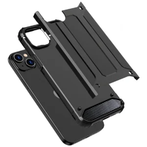 Apple iPhone 15 Plus Hybrid Armor - dėklas telefonui juodos spalvos - Image 4
