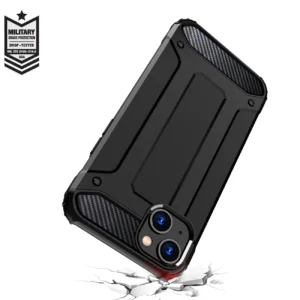 Apple iPhone 15 Plus Hybrid Armor - dėklas telefonui juodos spalvos - Image 6