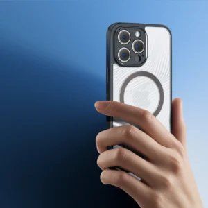 Armored Apple iPhone 14 Pro compatible MagSafe Dux Ducis Aimo Mag - dėklas telefonui juodos spalvos - Image 5