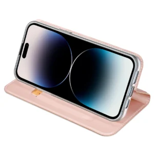 Dux Ducis Skin Pro Wallet Apple iPhone 15 Pro - dėklas telefonui rožinės spalvos - Image 5