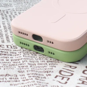 MagSafe Compatible silikoninis Apple iPhone 15 Pro Max - dėklas telefonui juodos spalvos - Image 7