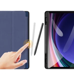 Dux Ducis Domo Samsung Galaxy Tab S9 FE su stoveliu - dėklas planšetiniam kompiuteriui mėlynos spalvos - Image 3