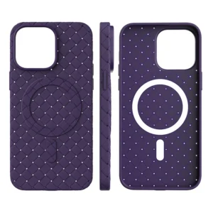 MagSafe Woven Apple iPhone 15 - dėklas telefonui violetinės spalvos - Image 3