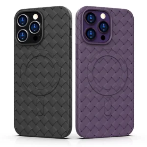 MagSafe Woven Apple iPhone 15 - dėklas telefonui violetinės spalvos - Image 5