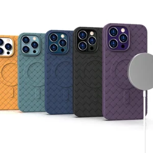 MagSafe Woven Apple iPhone 15 Pro Max - dėklas telefonui violetinės spalvos - Image 6