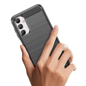 Flexible carbon pattern Samsung Galaxy M14 Carbon - dėklas telefonui juodos spalvos - Image 6