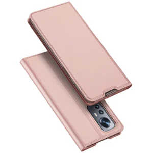 Dux Ducis Skin Pro eco-leather Xiaomi Redmi 12 / Redmi 12R - dėklas telefonui rožinės spalvos - Image 1