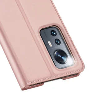 Dux Ducis Skin Pro eco-leather Xiaomi Redmi 12 / Redmi 12R - dėklas telefonui rožinės spalvos - Image 5