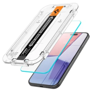 Apsauginis stiklas Spigen GLAS.TR "EZ FIT" 2-PACK Apple iPhone 15 PLUS CLEAR - Image 1