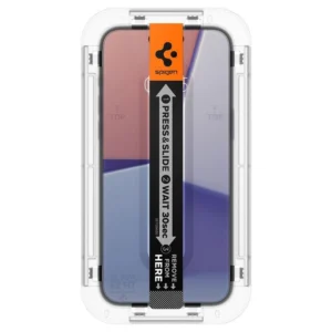Apsauginis stiklas Spigen GLAS.TR "EZ FIT" 2-PACK Apple iPhone 15 PLUS CLEAR - Image 3