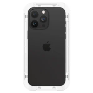 Apsauginis stiklas Spigen GLAS.TR "EZ FIT" FC 2-PACK Apple iPhone 15 Pro BLACK - Image 7