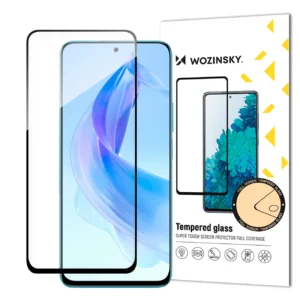Durable Wozinsky Full Glue Apsauginis stiklas Honor 90 Lite/X50i, full screen su rėmeliu - black - Image 1