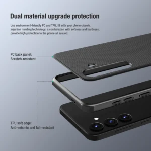 Nillkin Super Frosted Shield Pro armored Samsung Galaxy S24 Plus - dėklas telefonui raudonos spalvos - Image 8