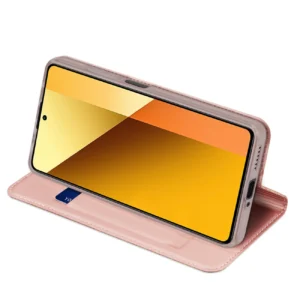 Dux Ducis Skin Pro atverčiamas ir card slot Xiaomi Redmi Note 13 5G - dėklas telefonui rožinės spalvos - Image 5