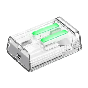 TWS Joyroom JR-TC1 IceLens Series belaidės ausinės su LED lights - baltos spalvos - Image 4