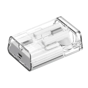 TWS Joyroom JR-TC1 IceLens Series belaidės ausinės su LED lights - baltos spalvos - Image 5