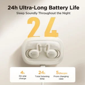 Joyroom JR-TS1 Cozydots Series TWS ausinės su Bluetooth 5.3 ir triukšmo slopinimu - baltos spalvos - Image 9